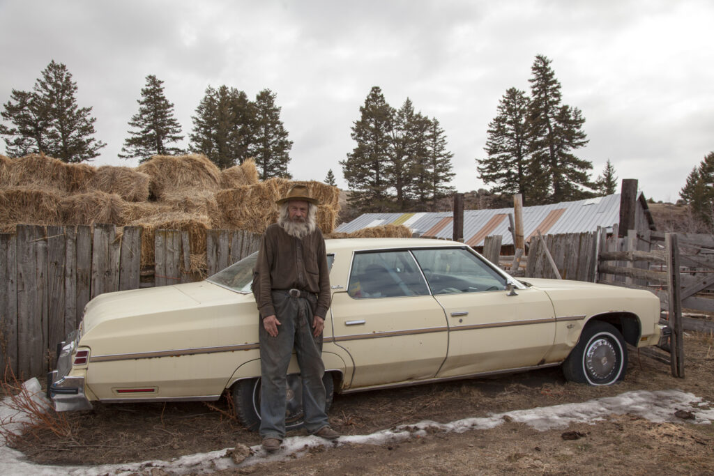 Rancher with old car